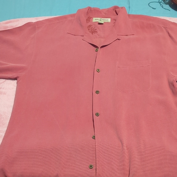 Tommy Bahama Men's Coral Button Down Shirt - Picture 4 of 6